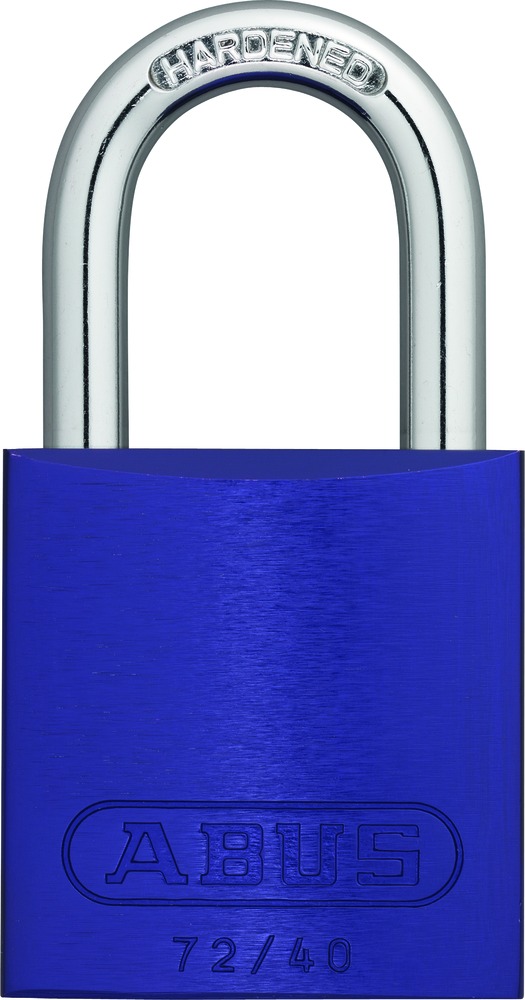 ZING Aluminum Safety Padlock, Keyed Different, 1.5" Shackle, 1-9/16" Body, Blue