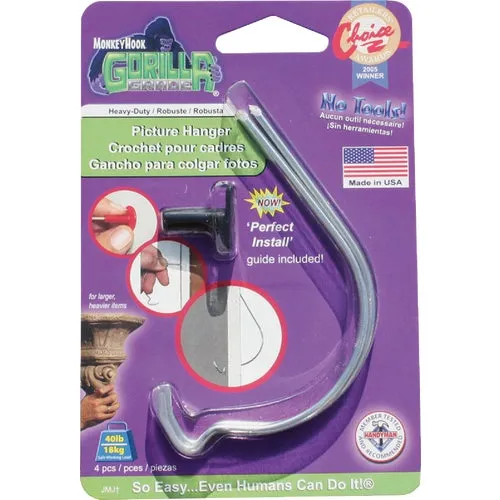 TMH-222 Monkey Hook Gorilla Grade Picture Hanger For Drywall & Sheetrock