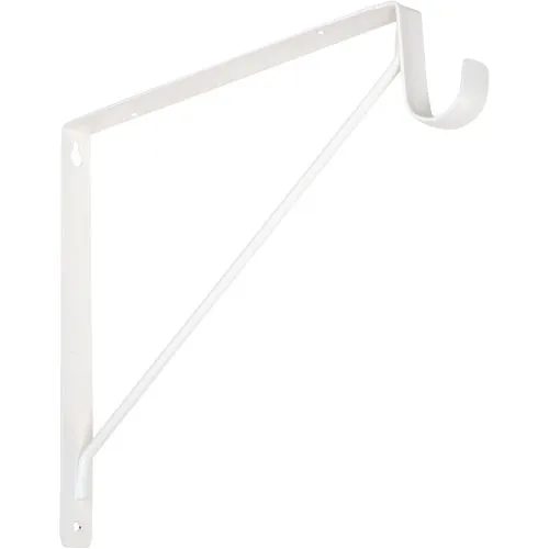 1195 WH Knape & Vogt Fixed Shelf & Rod Bracket