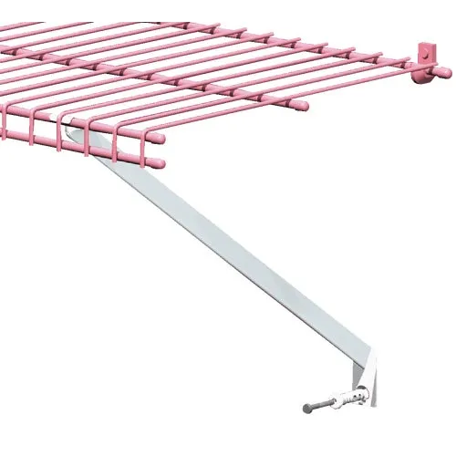 2177500 ClosetMaid White Wire Shelving Support Bracket 12-Pack