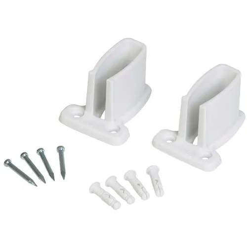 755400 Closetmaid TotalSlide White Wire Shelf End Bracket