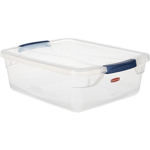 RMCC710000 Rubbermaid Clever Store Latching Lid Storage Tote