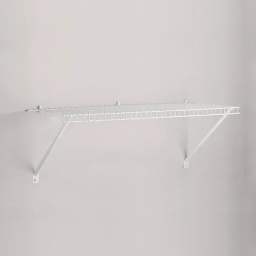 3E0000WHT Rubbermaid Linen Closet Shelf with Hardware