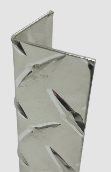 CAP 1" X 1" X 12" .063 Diamond Plate Aluminum Corner Guard 